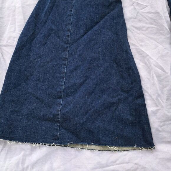 We The Free People CRVY Ma Cherie Super High Rise Lace Up Denim Flare Jeans 30 - Picture 7 of 16